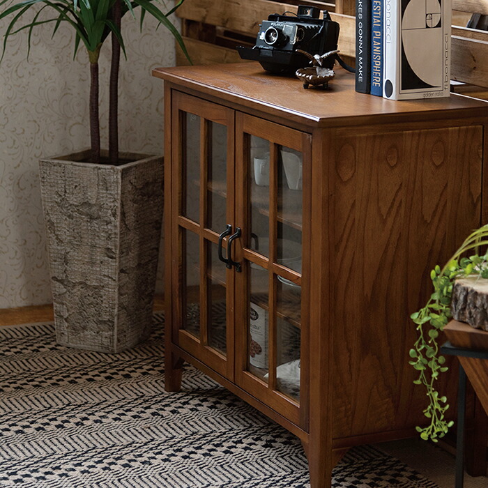 楽天市場】キャビネット 北欧 木製 アンティーク おしゃれ