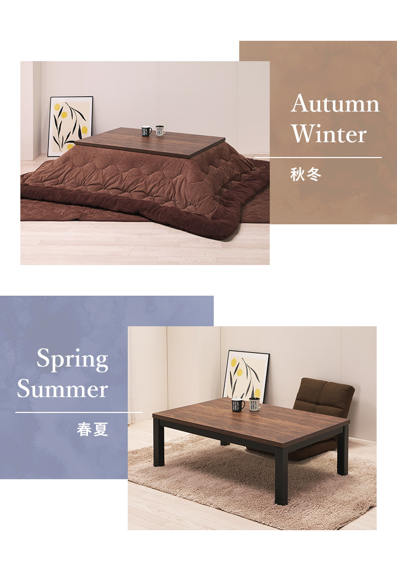 楽天市場】【全品P3倍】 ウォールナット木目調 家具調こたつ 長方形