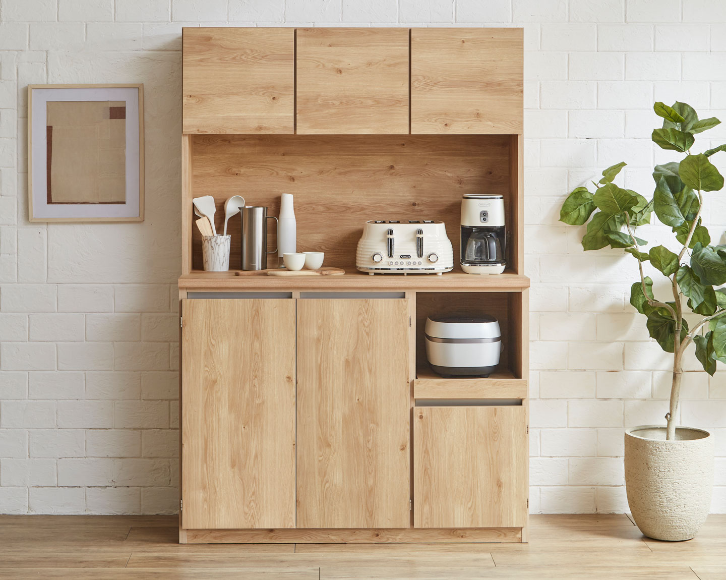 K782 手作り家具工房日本の匠 キッチンボード 食器棚 W120cm 楽天市場