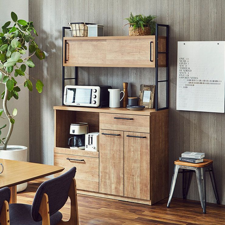 楽天市場】カフェ風 食器棚 キッチンの通販