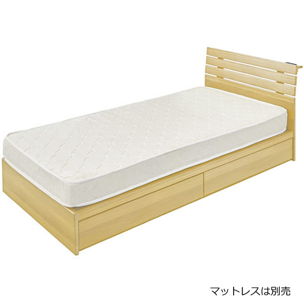 楽天市場】cave 寄木柄引出し付ベッドの通販