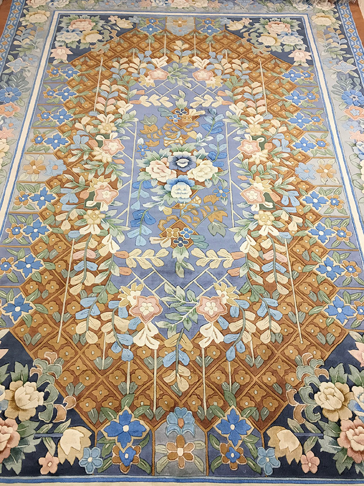 楽天市場】【中国段通 シルク 約3畳用】「一竹星」絨毯(じゅうたん