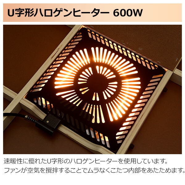 楽天市場】こたつヒーター ヒーターユニット こたつユニット 600W