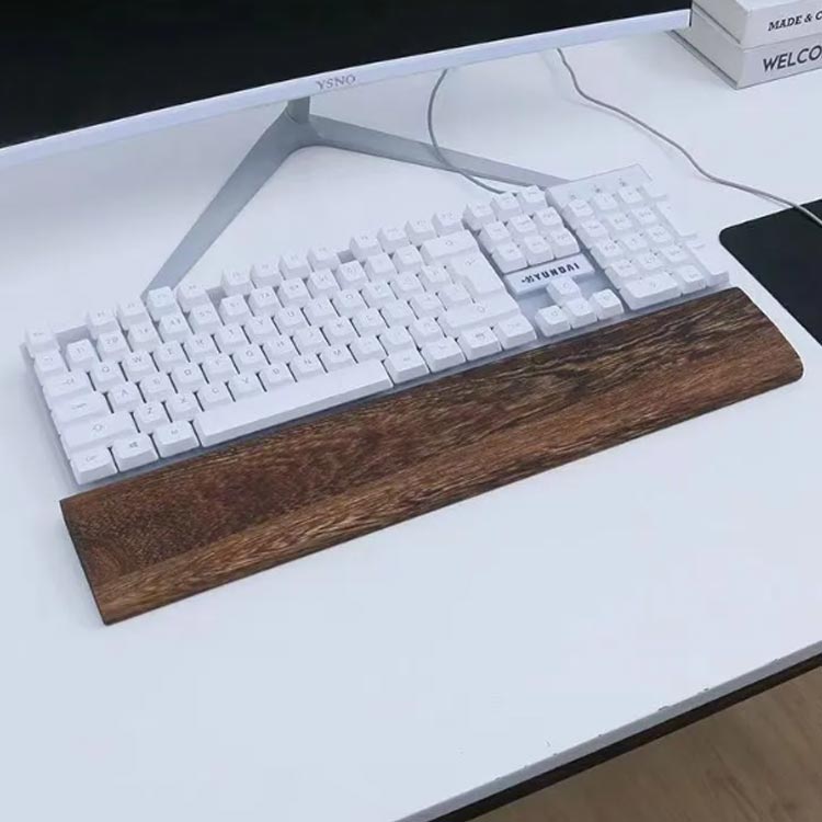 楽天市場】リストレスト 木製 パームレスト ウッド キーボード 手首