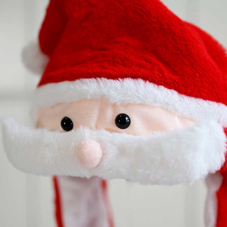 楽天市場】動く帽子 ふわふわ サンタ ぴこぴこ帽子 帽子 サンタ