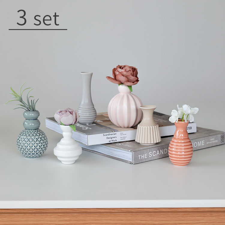 楽天市場】フラワーベース Minibells ミニベル 3個セット dottir