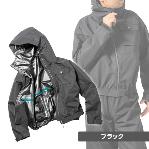楽天市場】【P3倍】マック レインウェア 空調ファン対応 エアレイン