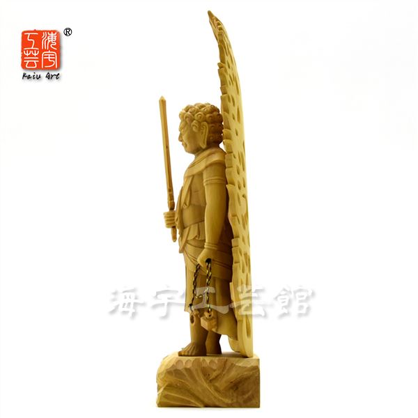 楽天市場】木彫仏像 【運慶形不動明王像】 柘植（ツゲ） 立5.0寸 総高