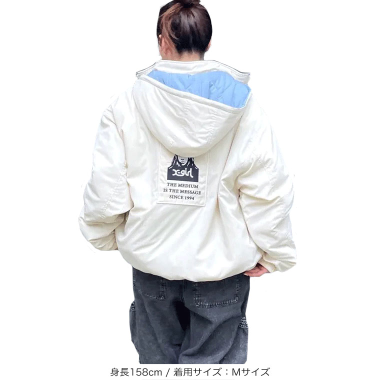 楽天市場】エックスガール X-girl FACE PATCH REVERSIBLE JACKET
