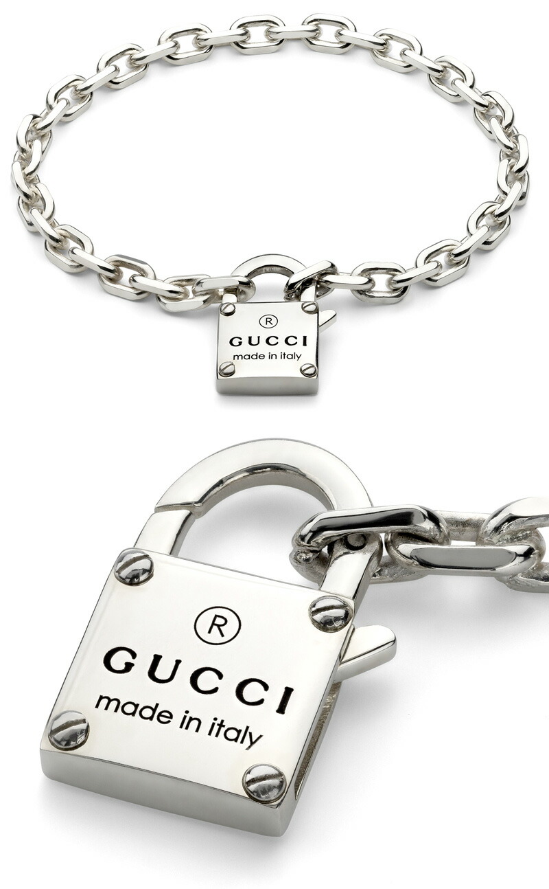楽天市場】GUCCI グッチ メンズ レディース南京錠チャーム スレット