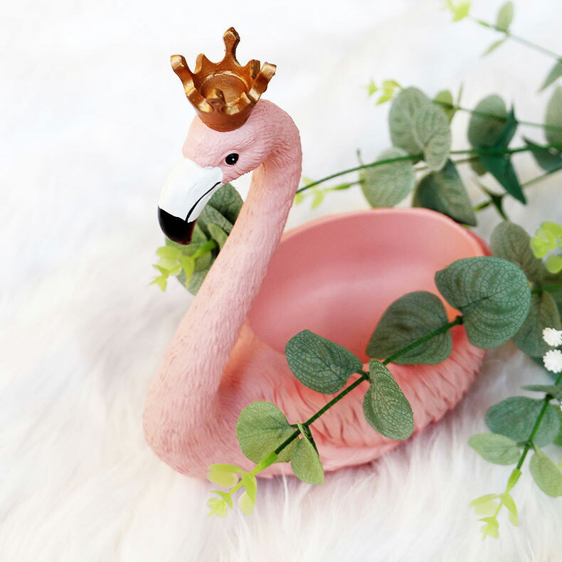 楽天市場】小物入れフラミンゴ トレー キーボックス 鍵 リモコン置き
