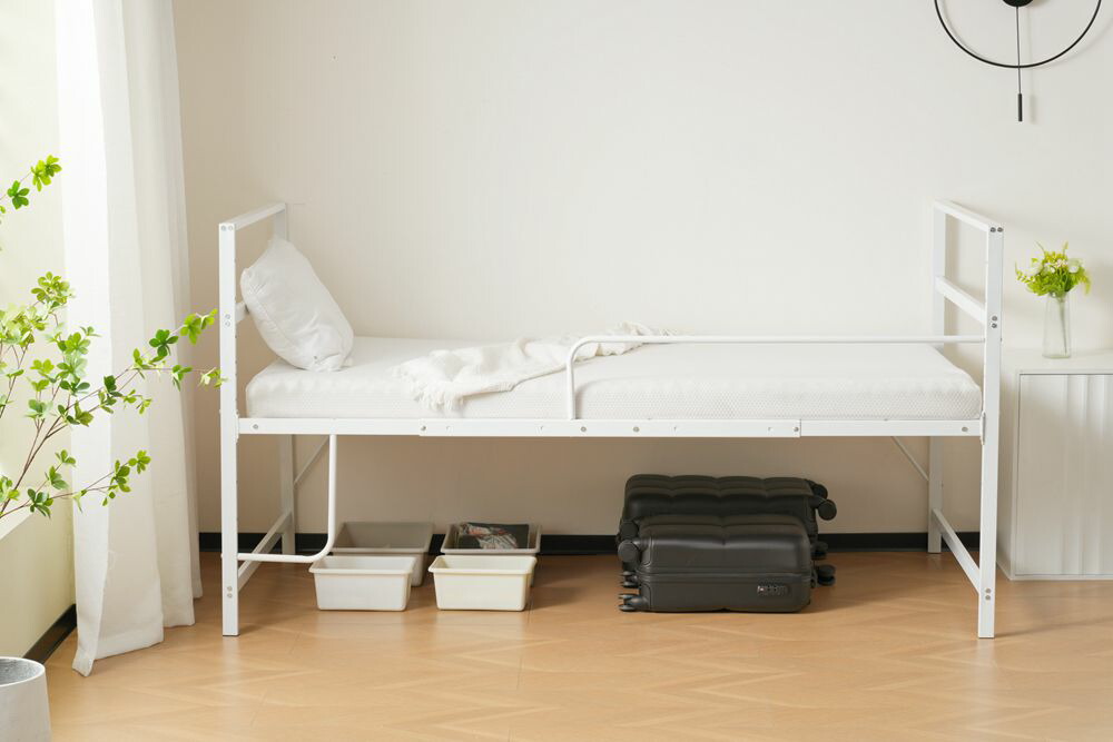 楽天市場】【即納】【365日間品質保証】ロフトベッド パイプベッド