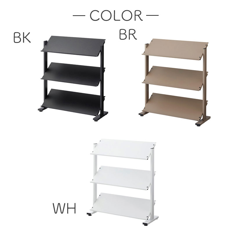 楽天市場】ラック 3段 シェルフ 棚 収納棚 オープンラック 本棚 斜め