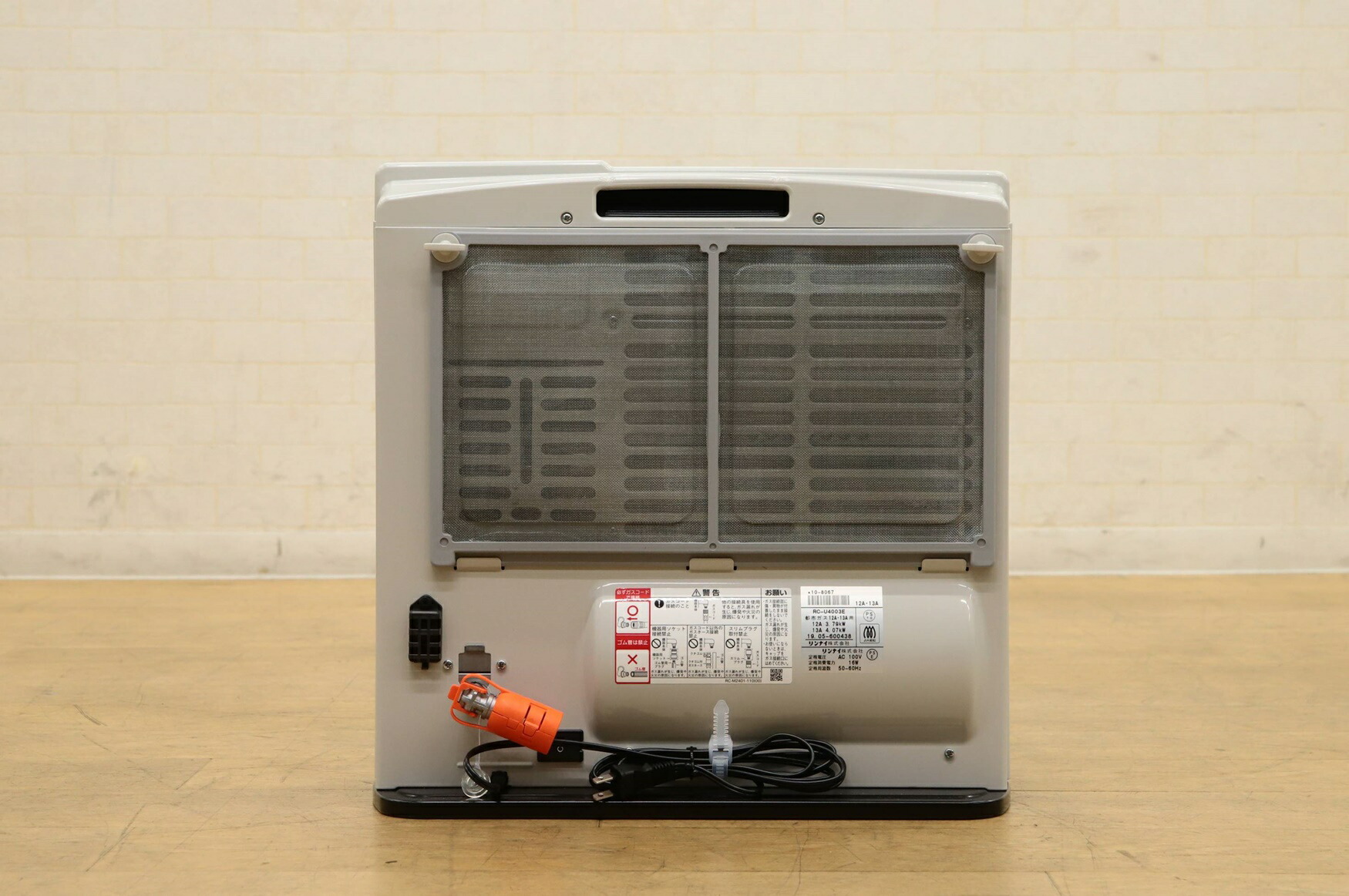 楽天市場】送料無料 リンナイ 東邦ガス ガスファンヒーター RC-41FHD