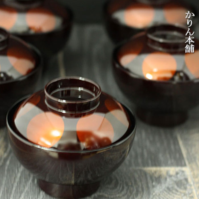 楽天市場】【2点で5％OFFクーポン配布中】 送料無料 フタ付き吸物椀 5