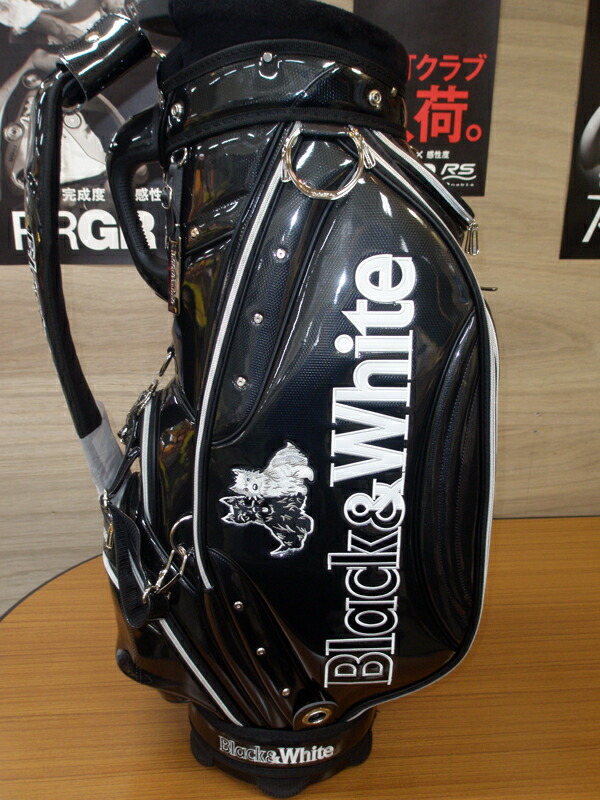 楽天市場】Black＆White(ブラック＆ホワイト)キャディバッグ【ブラック