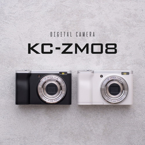 楽天市場】【即配】(KT) KC-ZM08 WH ホワイト デジタルカメラ