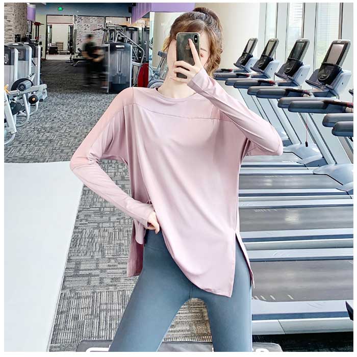 楽天市場】ヨガウェア トップス 長袖 定番 フィットネスウェア