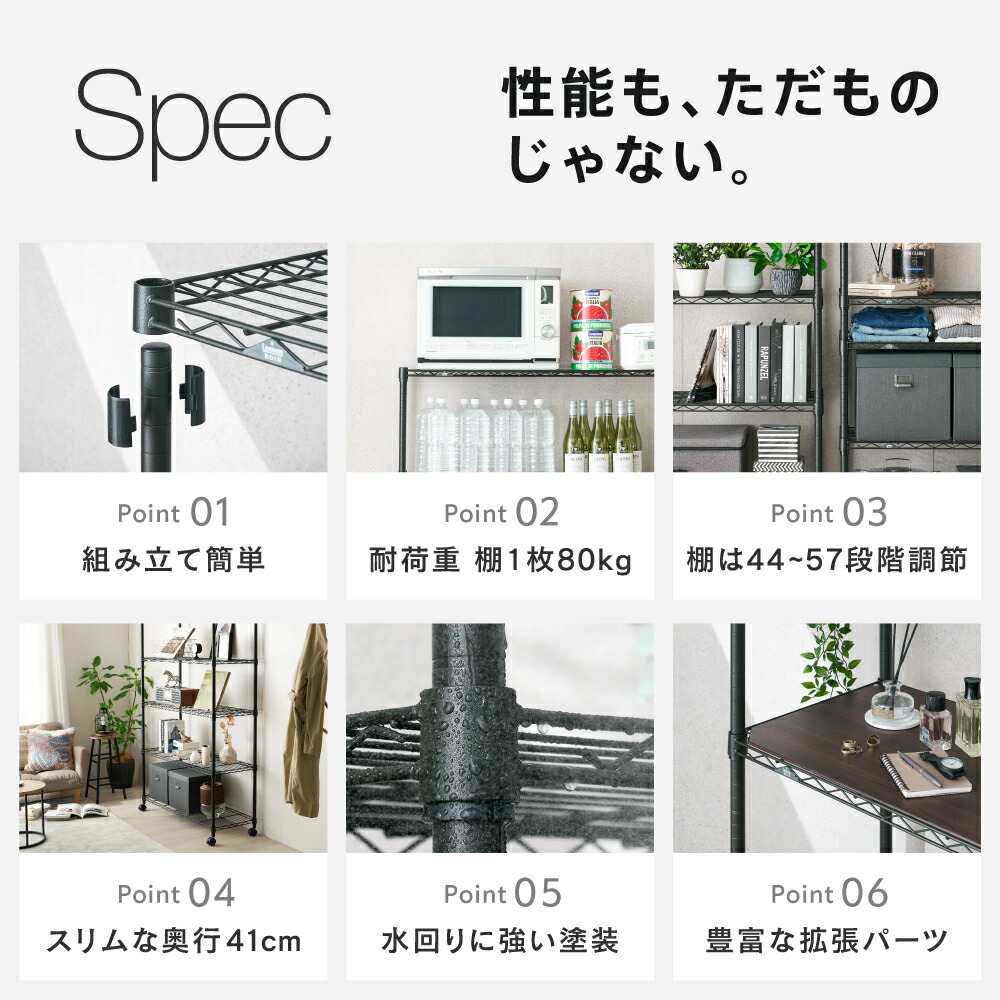 楽天市場】＼3/7~8限定！P5倍／ スチールラック 幅110 5段 6段 奥行40