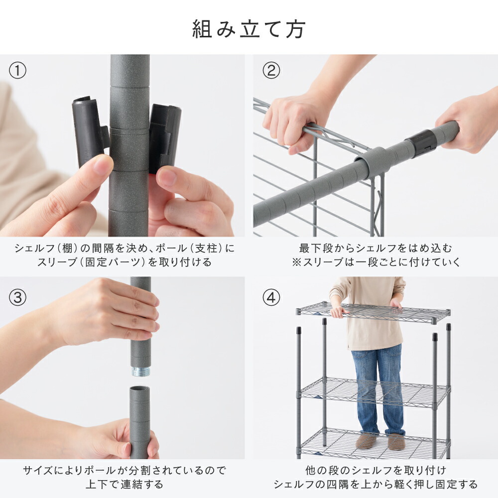 楽天市場】☆10％OFF☆ ルミナス EXシリーズ 外用 ラック 3段 4段