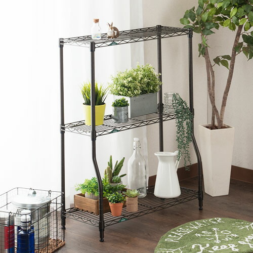 楽天市場】フラワースタンド 3段 幅70 ガーデンラック 室内 錆びにくい