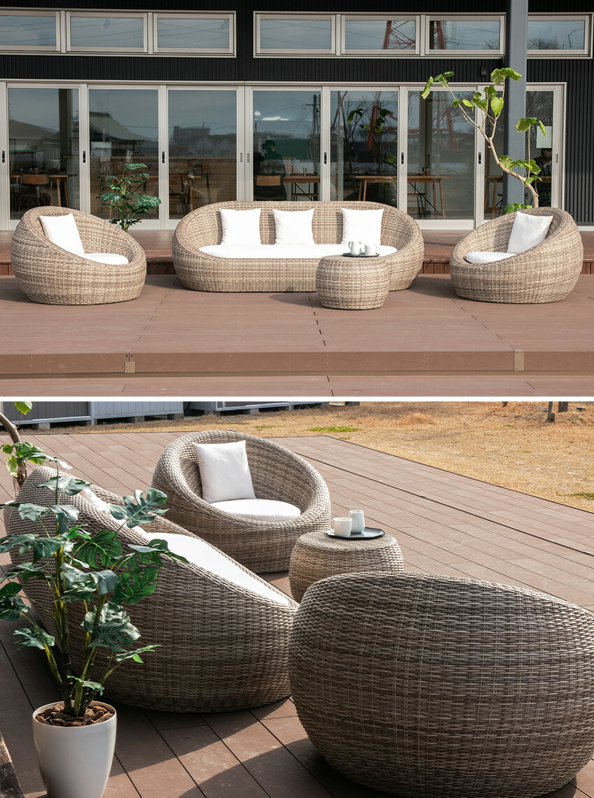 楽天市場】【送料無料】 ガーデンソファ ラタン ソファー 人工ラタン