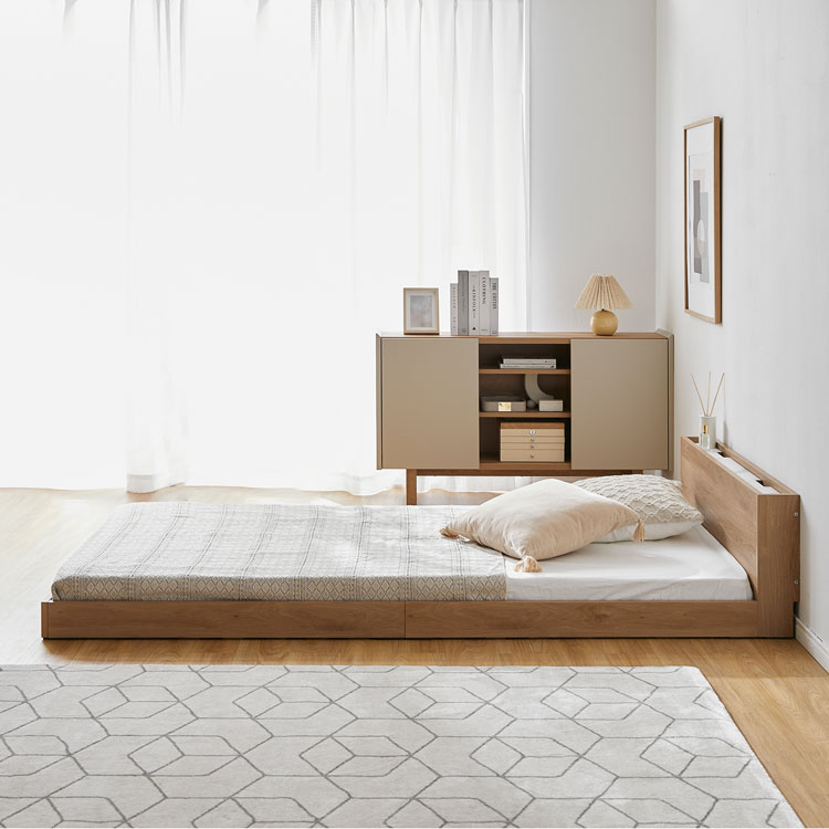 楽天市場】ベッド ベッドフレーム ヘッドボード シングル 収納 収納付