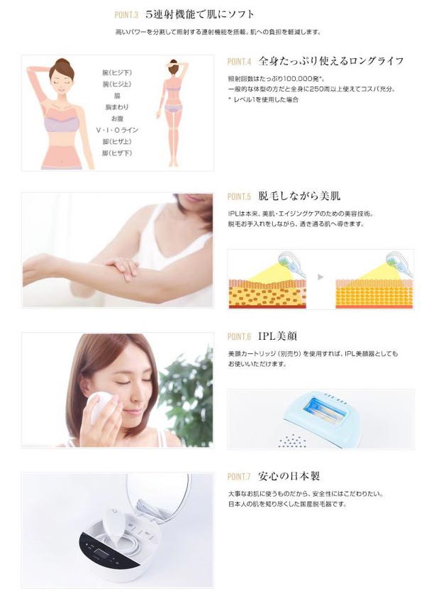 楽天市場】LAVIE(ラヴィ) 家庭用IPL光脱毛器 基本セット LVA500 家庭用