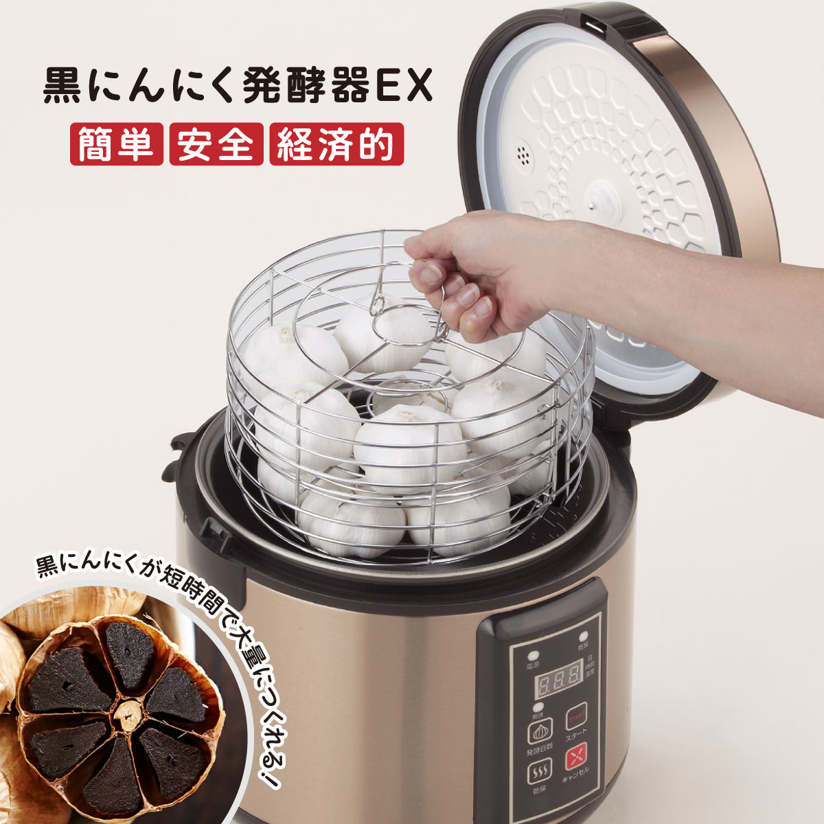 楽天市場】ファミラ NEW 黒にんにく発酵器EX 熟成 家庭用 黒ニンニク