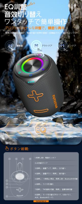 楽天市場】スピーカー bluetooth ワイヤレス 防水 IPX6 20W 3.7V