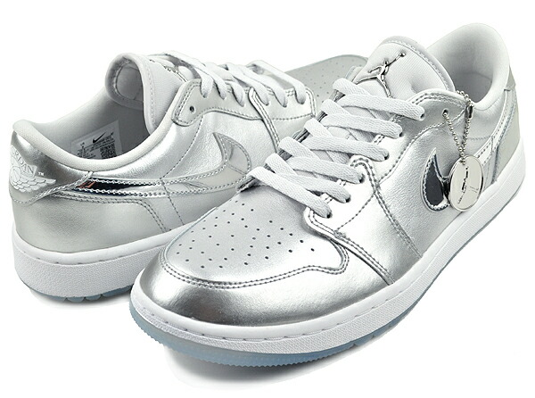 楽天市場】NIKE AIR JORDAN 1 LOW GOLF NRG GIFT GIVING metallic
