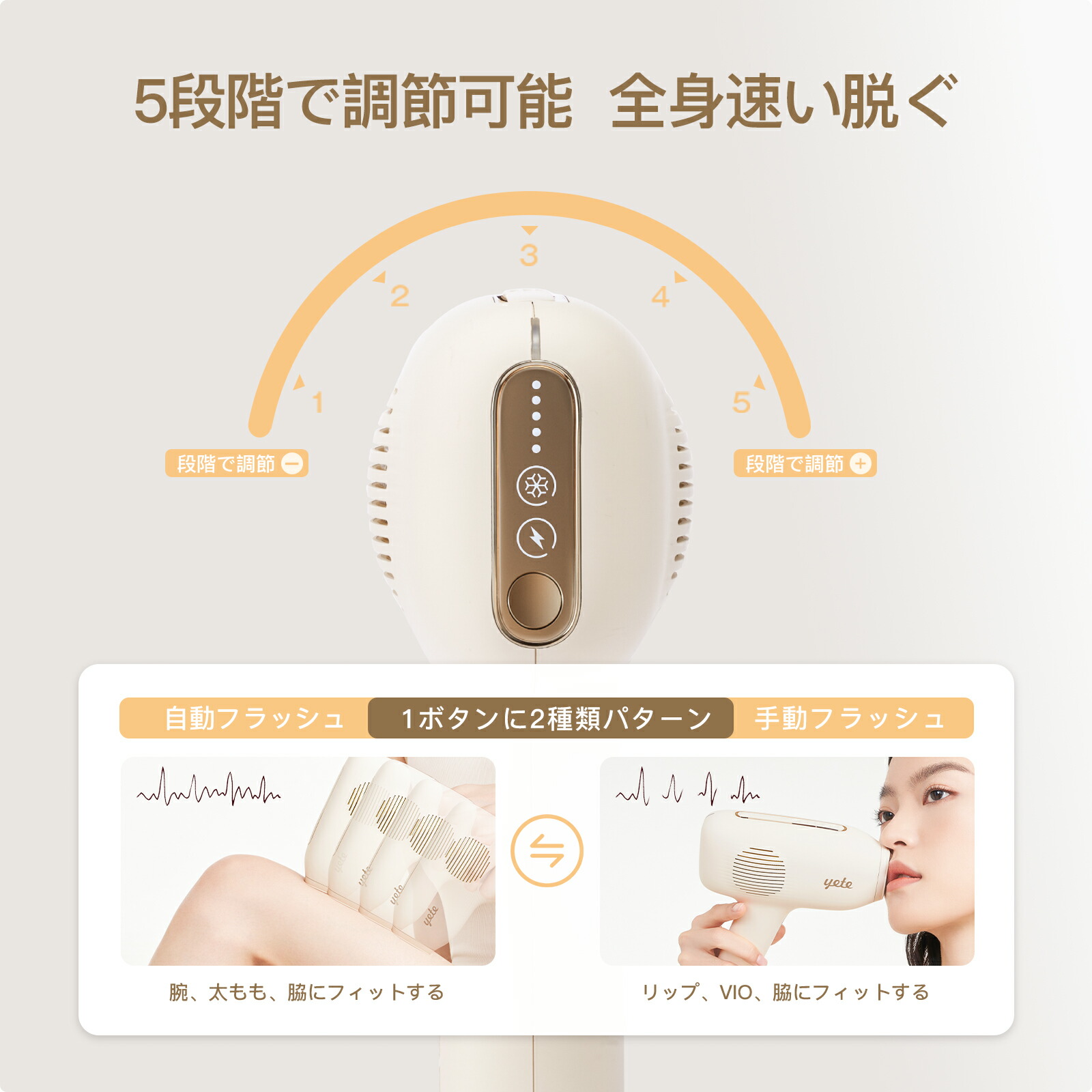 楽天市場】☆10P+いい価格を楽しむ☆yete（エイティー）脱毛器