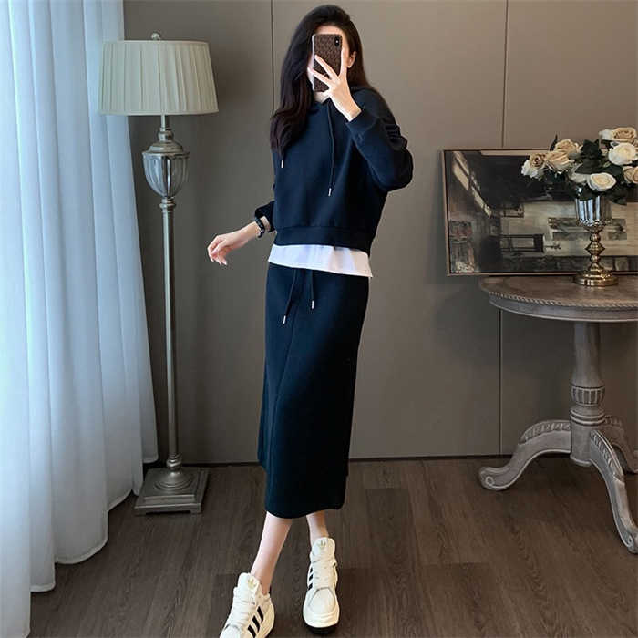 楽天市場】セットアップ スカート レディース パーカー フード付き 紐