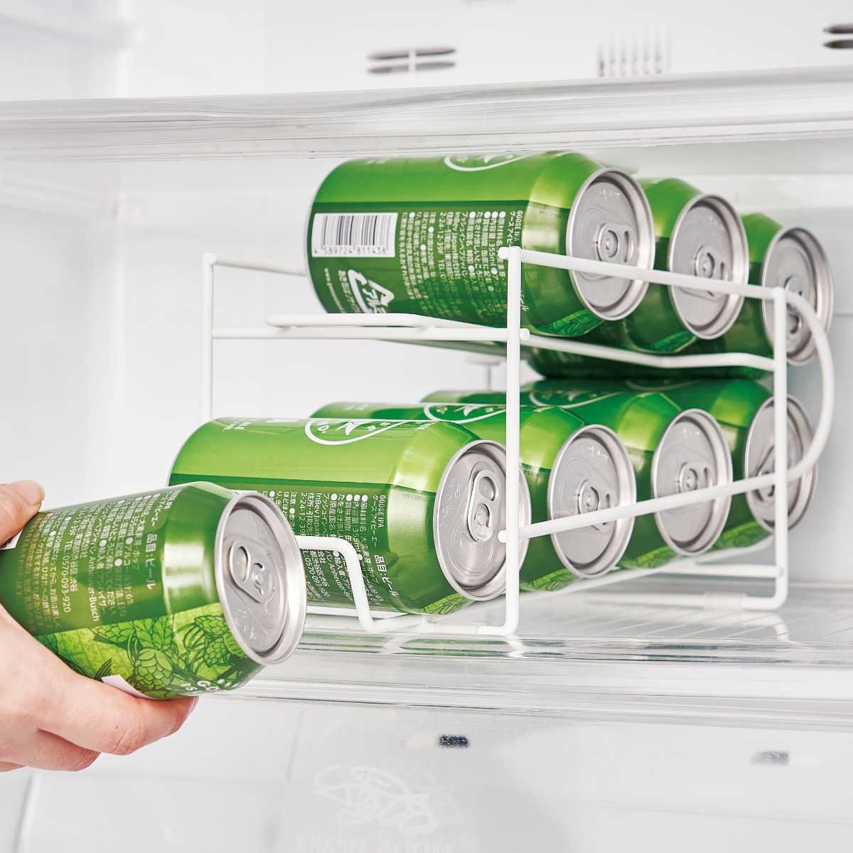 楽天市場】缶ストッカー コロガシーナ 350ml用 （ 最大8缶収納 冷蔵庫
