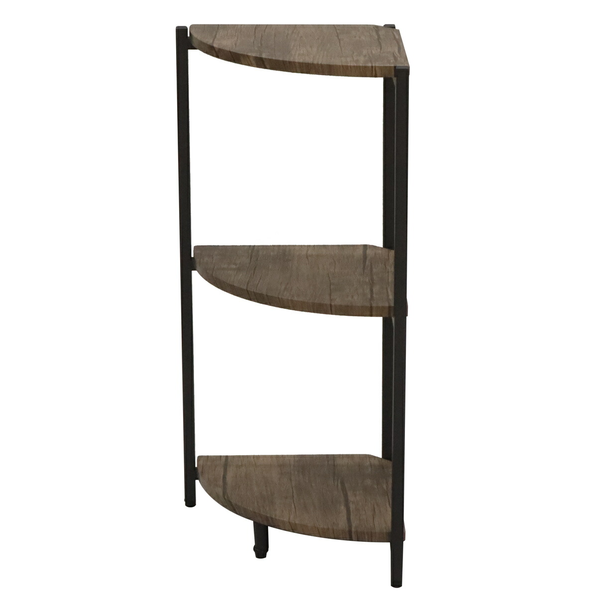 楽天市場】コーナーラック 3段 ヴィンテージ調 スチールフレーム