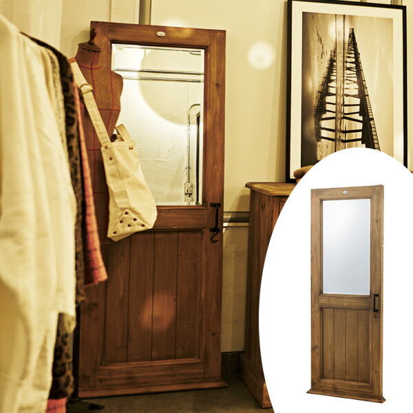 楽天市場】ウォールミラー ドア型ミラー 天然木 幅65cm （ 送料無料