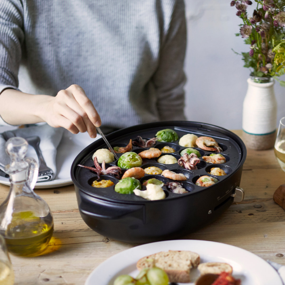 楽天市場】BRUNO オーバルホットプレート たこ焼きプレート付き 蓋付き