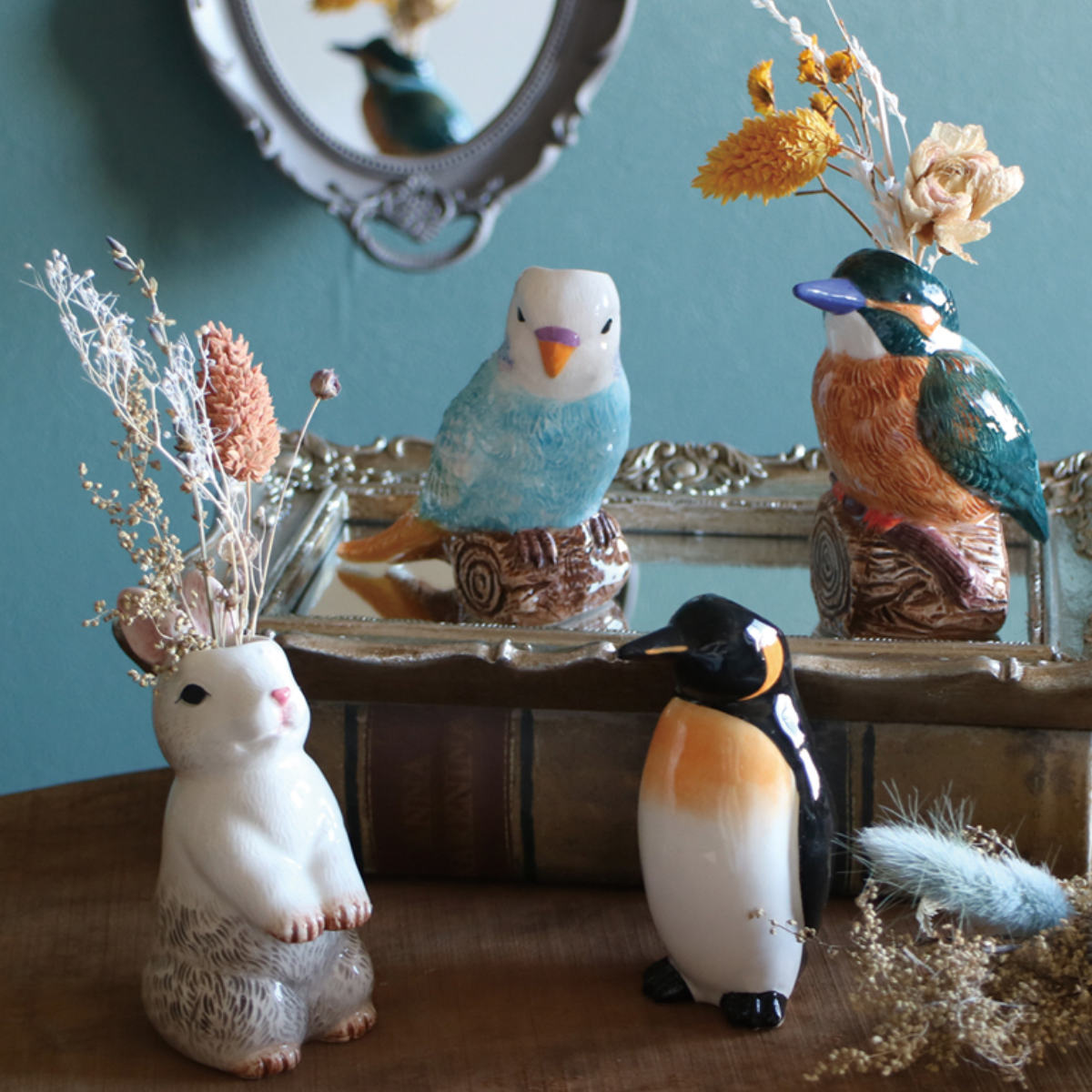 楽天市場】花瓶 一輪挿し フラワーベース 動物 （ 花びん 花器