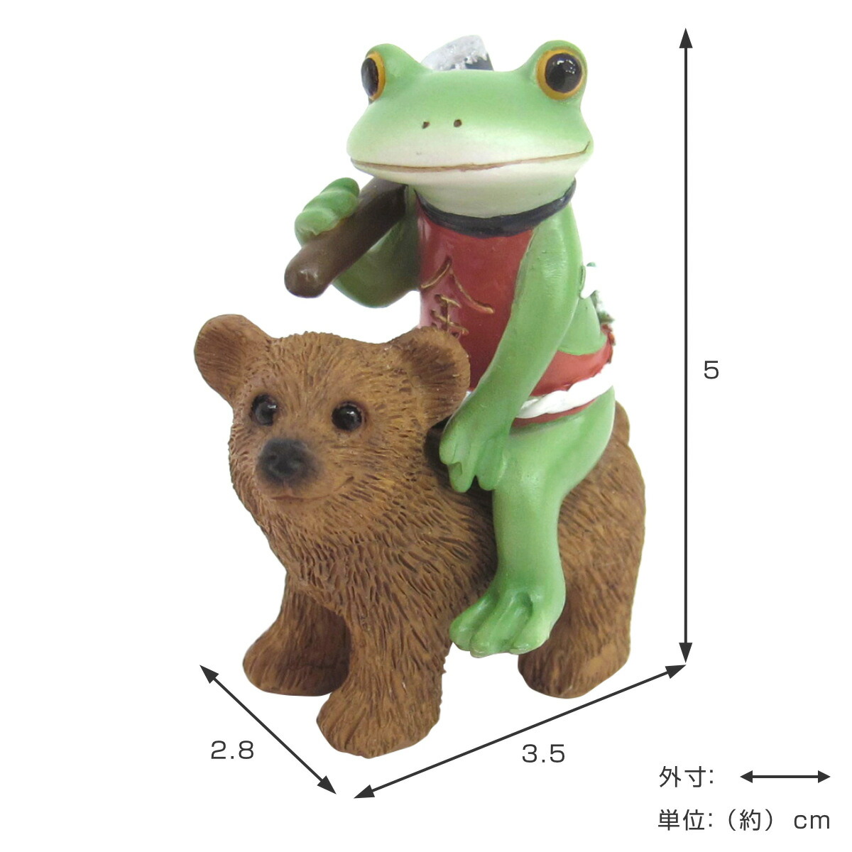 楽天市場】オブジェ カエル 金タロウと熊 Copeau （ 置き物 コポー