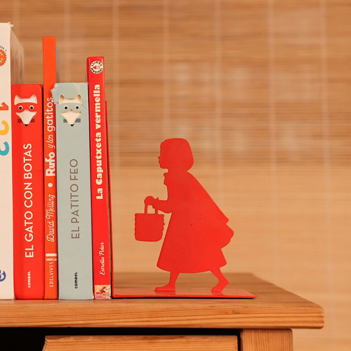 楽天市場】ブックエンド balvi リトルレッド 赤ずきん 倒れない