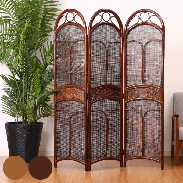 楽天市場】籐 スクリーン 3連 衝立 ラタン家具 高さ150cm （ 送料無料