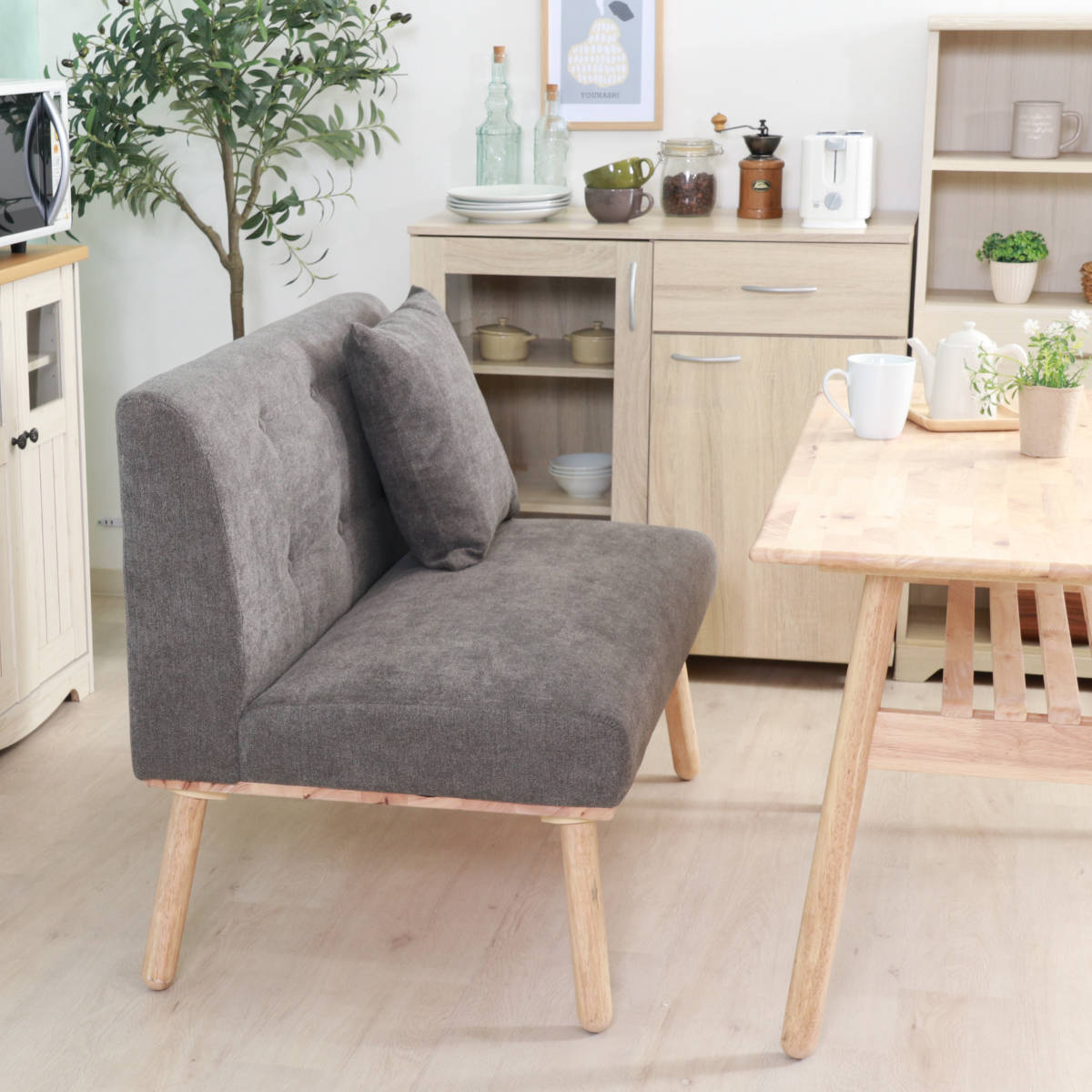 楽天市場】ダイニングソファ 2人掛け 座面高44cm 組み合わせ （ ソファ