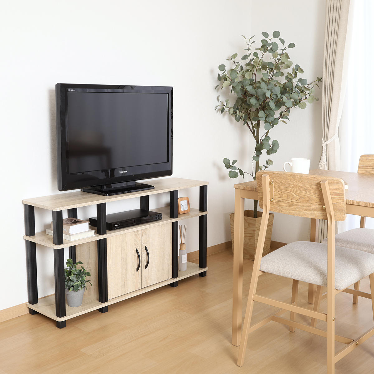 楽天市場】テレビ台 幅110cm 扉付き 簡単組立 FIT （ TV台 テレビ