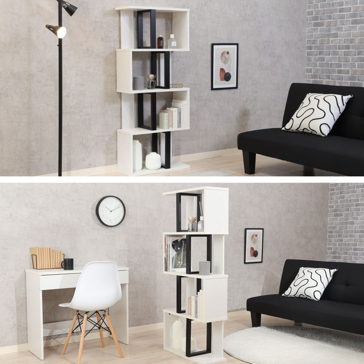 楽天市場】S字ディスプレイラック 幅59cm 4段 A4サイズ対応