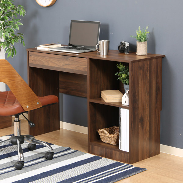 楽天市場】デスク 幅110cm 工具不要 組立簡単 ワークデスク 引き出し