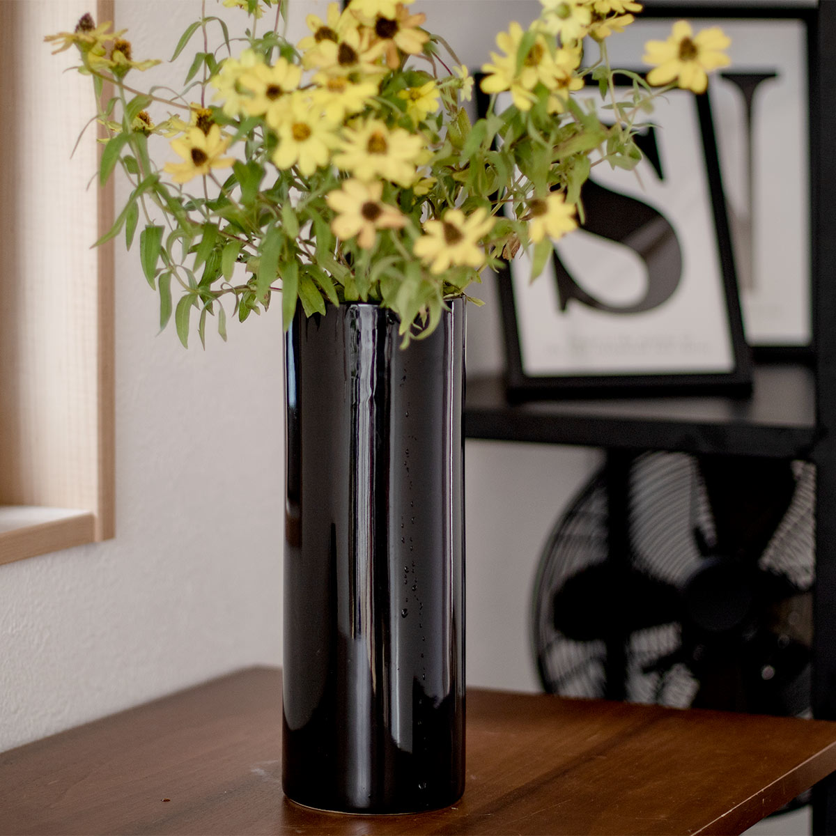 楽天市場】花瓶 モノトーンフラワーベース 陶器 直径10.5×高さ30cm