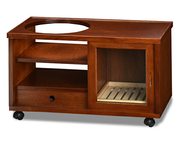 楽天市場】お座敷ワゴン 民芸調 ポットワゴン キャスター付 日本製 幅