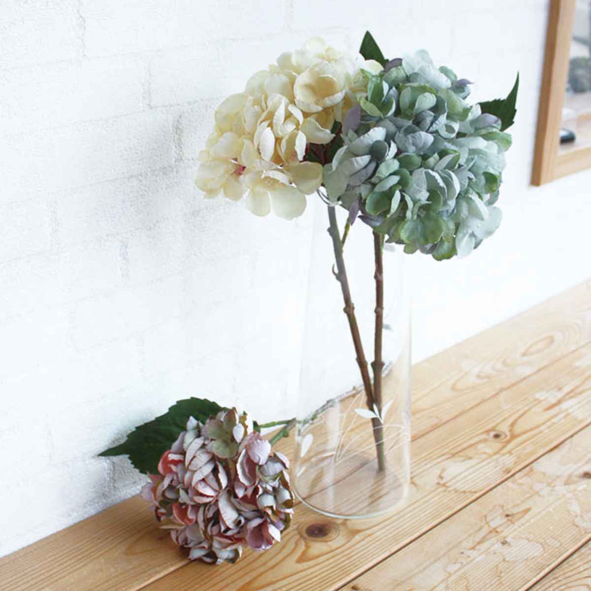 楽天市場】アジサイ（種類（触媒加工）光触媒）（造花｜造花・人工観葉