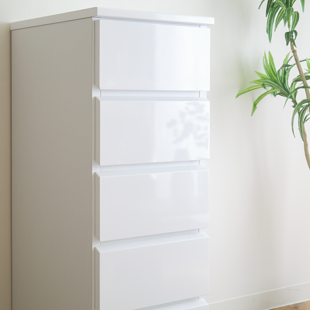 楽天市場】スリムチェスト 5段 鏡面仕上げ 幅30cm （ 送料無料 収納