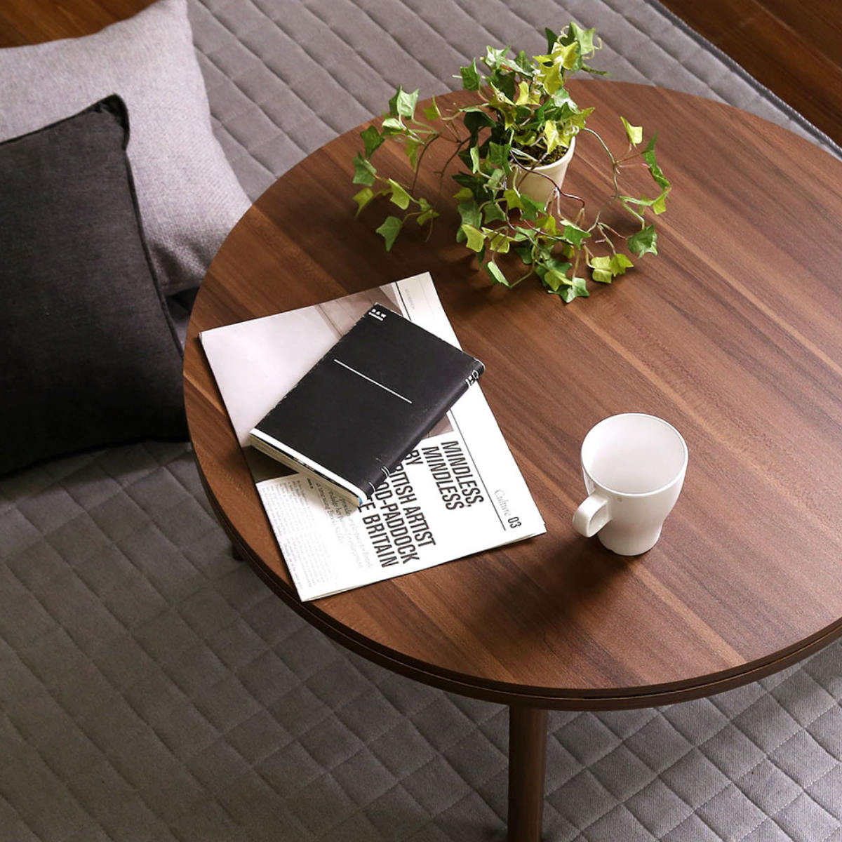 楽天市場】こたつ 幅70cm 円形 テーブル リバーシブル （ 送料無料